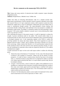 Energy and Exergy Analysis of Ammonia-Water Double Evaporator VAR System