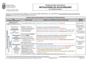 Tramitaci&oacute;n de Instalaciones de Autoconsumo en Murcia