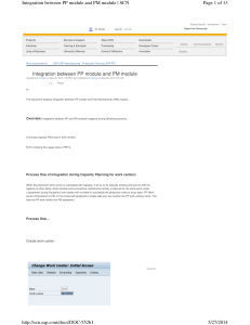 SAP PP PM Integration Guide