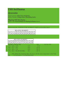 THI SciDama: Temperature Humidity Index Game for Students