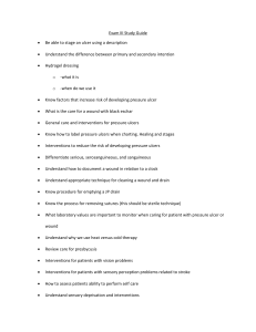 Exam III Study Guide: Wound Care & Pressure Ulcers