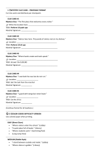 Printable Scavenger Hunt Activity with Clues & Tasks