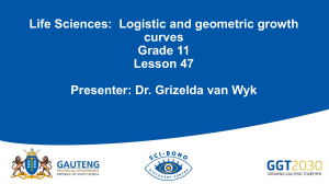 Life Sciences: Logistic & Geometric Growth Curves (Grade 11)