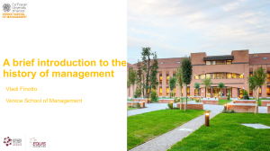 History of Management: A Brief Introduction