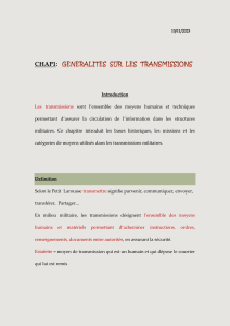 Introduction aux transmissions militaires