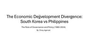 Economic Divergence: South Korea vs Philippines (1960-2024)