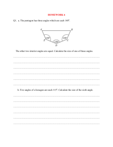Math Homework 6: Geometry & Percentages