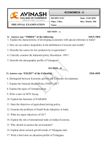 Economics II Pre-Final Exam Paper