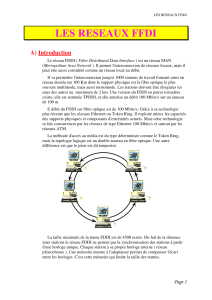 LES RESEAUX FDDI - Introduction et Architecture