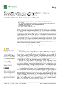 Recurrent Neural Networks: Comprehensive Review of Architectures, Variants, Applications