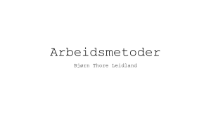 Arbejdsmetoder - L&aelig;rebog om studieteknikker