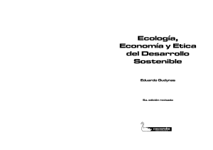 Ecolog&iacute;a, Econom&iacute;a y &Eacute;tica del Desarrollo Sostenible - Eduardo Gudynas