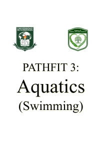 PATHFIT 3: Aquatics (Swimming) - Swimming Textbook