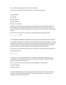 Ifrs Questions IFRS 15 Revenue Recognition Exam Questions