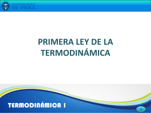 Primera Ley de la Termodin&aacute;mica