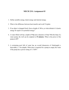 MECH 2311 Assignment 03: Thermodynamics Problems
