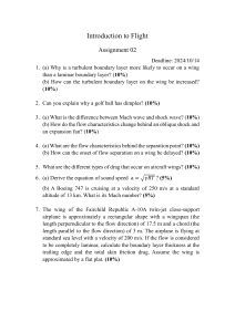 Introduction to Flight Assignment 02: Aerodynamics Questions