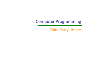 Computer Programming: Third-Party Libraries (SDL, BGI)