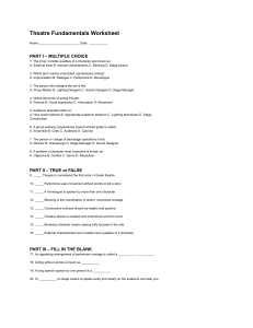 Theatre Fundamentals Worksheet