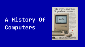 History of Computers: From Mechanical Calculators to AI