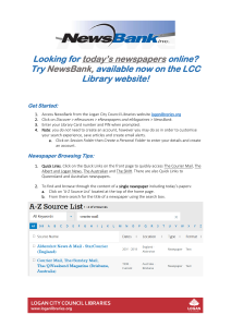 How to Use NewsBank: Access Newspapers Online
