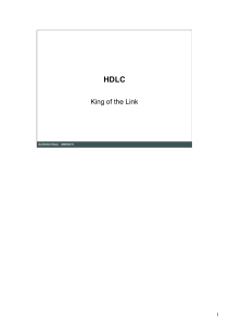 HDLC - King of the Link Protocol Overview