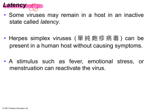 Viral Latency: Inactive Viruses and Reactivation