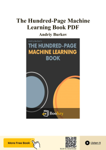 The Hundred-Page Machine Learning Book PDF