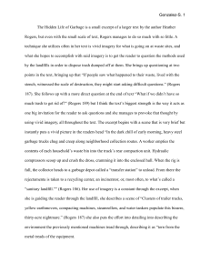 Analysis of Heather Rogers' 'The Hidden Life of Garbage' Excerpt