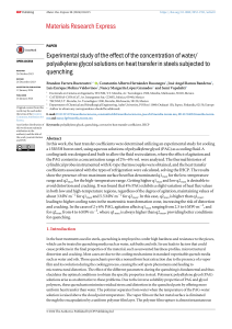 Effect of PAG Concentration on Heat Transfer in Steel Quenching