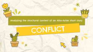 Analyzing Conflict in Afro-Asian Short Stories