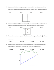 Math Practice Test: Geometry, Algebra, Arithmetic