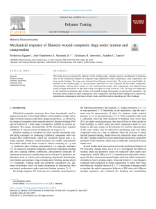 Mechanical Response of Filament Wound Composite Rings