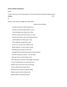 Hamlet Literary Analysis: Reality vs Appearance & Dramatic Importance