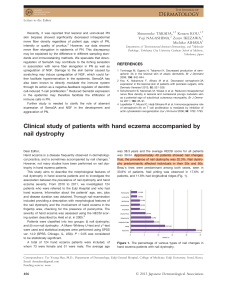 Hand Eczema and Nail Dystrophy: Clinical Study