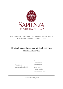 Medical Procedures on Virtual Patients: Medical Robotics Research