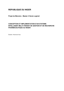 Syst&egrave;me de Gestion Pharmaceutique Multi-Tenants au Niger