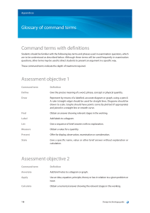 Glossary of Command Terms for Examinations