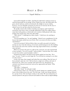 Half a Day by Naguib Mahfouz: A Short Story Analysis