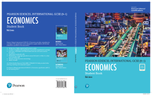 Pearson Edexcel IGCSE (9-1) Economics Student Book by Rob Jones