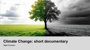 Climate Change Documentary Plan