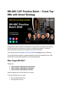 IIM ABC CAT Practice Batch 2025 by iQuanta