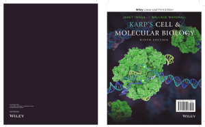 Karp's Cell & Molecular Biology Ninth Edition Textbook