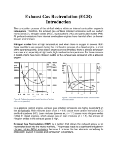 Exhaust Gas Recirculation (EGR) Introduction