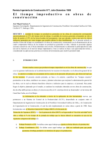 Unproductive time in construction works: analysis and components