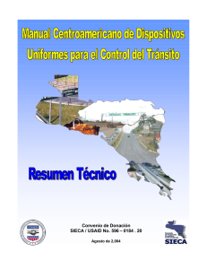 Manual T&eacute;cnico de Dispositivos de Tr&aacute;fico Centroamericanos