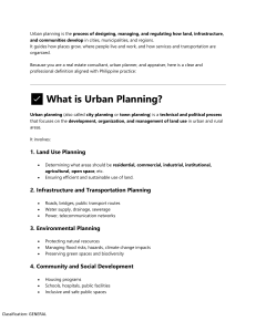 What is Urban Planning? Definition & Components