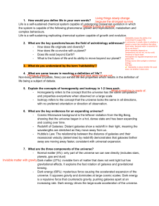 Astrobiology and Cosmology Study Guide