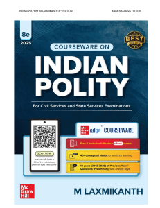 Indian Polity by M Laxmikanth 8th Edition - Civil Services Prep