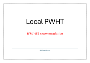 Local PWHT: WRC 452 Recommendations for Weld Repairs